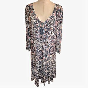 Eliza J. Paisley Plus Size Dress Size 16